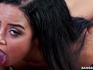 Lubricious cock lover is in arms of lovelace who cums in no time thanks to a blowjob 7