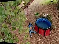 Sexy heroines of various films participate in Hunger Games porn parody and show off naked tits 9