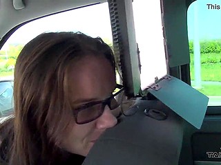 Boy fucked Czech chick Suzie Sun in van and kicked her out with sperm on boobies 6