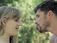 Couple decides to drink tea in the fresh air, but they turn on and practice anal sex instead 10