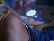 Chinese babe had fun with one boy in shower and hooked up with the second one in the bedroom 11