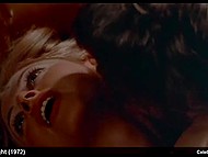 Young Hywel Bennett has sex and kills beautiful British celebrity Hayley Mills by the pool 5
