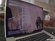 Naked beauty with curvy body Dani Daniels has her sweet asshole worshipped by excited stud 4