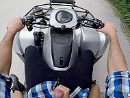 Driver wants to feel hitchhiker's body so he picks up girl and makes her suck off on the move 9