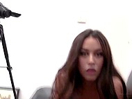 Adorable brunette analyzed at porn audition and left with agent's hot sperm inside her tight asshole 4
