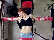 Boner haunts man in black when girl friend is nearby but he doesn't show it and just tickles her 4