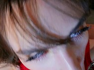 Man has come, which means cock lover in a red blouse is simply obliged to take his cock in her mouth 9