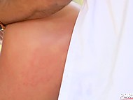 Bearded man claims that he is a good teacher and the chick makes sure of it during outdoor anal fuck 4