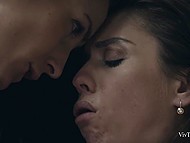 Sexy chick doesn't go home after work but stays with her lesbian boss who wants to fuck 6