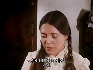 Candid excerpts from vintage movie about brunette German prostitute with a hairy pussy 10