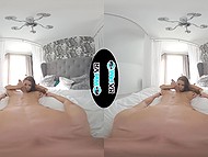 Big-chested teacher took man's cock in mouth arranging porn shoot in the bedroom 9