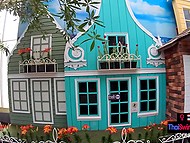 Thai girl with red hair rides cock in reverse cowgirl after she gives the cameraguy a blowjob 5