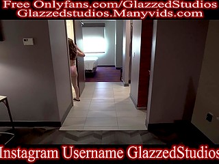 There is nobody to help the attractive MILF put lotion on her back and stepson gladly does it 11