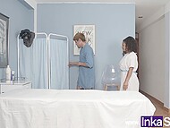 Man's fat dick explores the supple hole of slutty woman working in the massage parlor 4