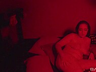 It's not entirely clear who is slave and who is master but babe gets fucked by two boys in the dungeon 9