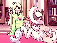 Guy enjoys playing interesting hentai game full of kinky sex action and unstoppable encounters 11
