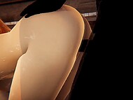 Beautiful Daphne and nerdy Velma team up during fantastic threesome with a strange and horny creature 9