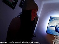 During party at home, lucky Croatian guy convinces two girlfriend to team up and suck his dick 11