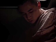 Slutty cheating wife melts with pleasure when lover licks her twat, and then fucks him in the car 11