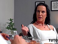 Nasty man seduces his hot German tutor Texas Patti on cunnilingus and wild sex during the lesson 4