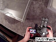 Stunning porsnars Alison Tyler and Daisy Monroe show the way they like having a girl-on-girl session on cam 10