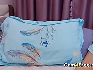 Teen can't stop but wants more and more when the pink vibrator buzzes in her vagina 9