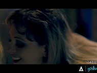 It's night, young woman waits in car while the older one has sex with her teen mistress 8