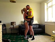 Blonde does exercises in the park and doesn't know that she is bumpkin's sexual target 6