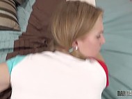 MILF in stockings left husband and returned to caretakers' house where she made it with her stepfather 5