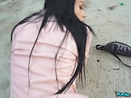 Eye-candy Czech brunette agrees to be fucked for money if sex with stranger is quick 5