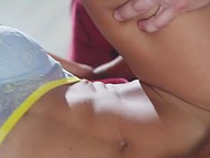 Latina's small butt attracts tattooed man who nails pussy and covers her face with his sperm 4