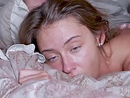 Young couple needs no unpleasant surprises, so they practice sex using condoms 11