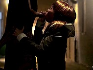 Spider-Man saves beautiful girl who returns the favor by sucking his dick in the air 9