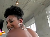 Ebony girl Bugatti Bubblez shakes juicy booty making white BF in the mood for spontaneous quickie 10