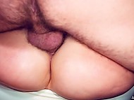 Purple-haired slut with big booty and the tanned friend are crazy about anal sex 8