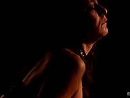 Pussy creampie is the result of the lovemaking of French Cassie Del Isla in stockings and her husband 9