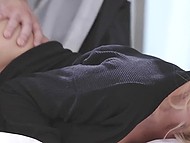 Stepson reminds the widow of her deceased husband and she spreads legs for him 11