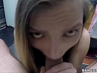 So that guy wouldn't tell anyone that the girl eats at night, she gives him a juicy blowjob 11