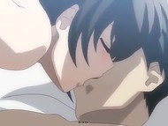 While one girl was jumping up and down on penis, guy made the second one reach orgasm with fingers 6
