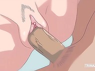 Hentai babe turned boy on during massage so he decided to blackmail her for the sake of pussy-nailing 11