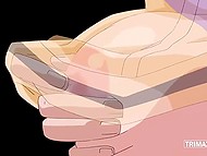 Hentai babe turned boy on during massage so he decided to blackmail her for the sake of pussy-nailing 5