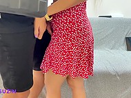 Man ruthlessly thrusts his cock into throat and cunt of the Turkish girl with bleached hair 5