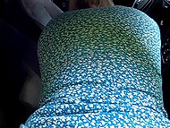 Sexy busty Danish MILF put on a blue dress and followed her lover to hook up in the car 6