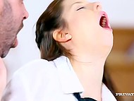 No one loves sex in classroom more than lecherous girl who must earn an A-grade with her pussy 4