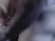 Bald stud seduced by busty blonde psychologist Kenzie Taylor in darkened interrogation room 11