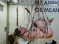 Wife calmly treats husband's addictions and participates in BDSM games with anal penetration 9