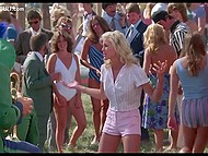 It's a compilation where fetching actresses expose their tits in front of surprised men 4