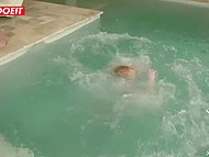 Girls in stockings taste cocks and enjoy rough double penetration orgy in gonzo porn 10