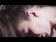 Girl in stockings gives a chance to newbie to get into porn just licking and masturbating her vagina 7