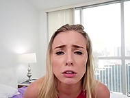 Lovelace turns camera on and sneaks into all skinny's holes in turn cumming on her rear in the end 5